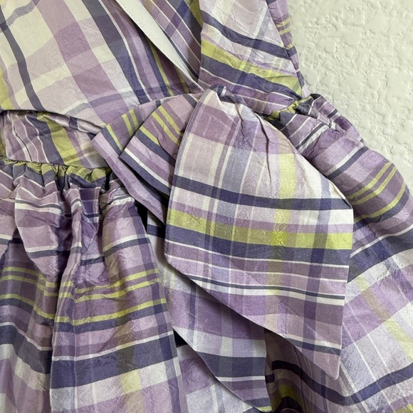 Janie and Jack Purple Plaid Formal Dress with Cardigan - Picture 7 of 8